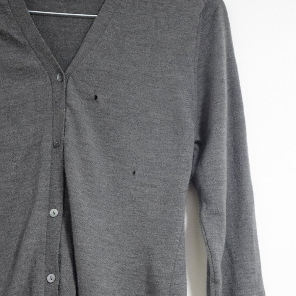 GIORGIOLINI OF ITALY Italian Extra Fine Merino Wool V-neck Cardigan | Size M - Picture 7 of 9